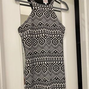 Parker Party Dress Black and White